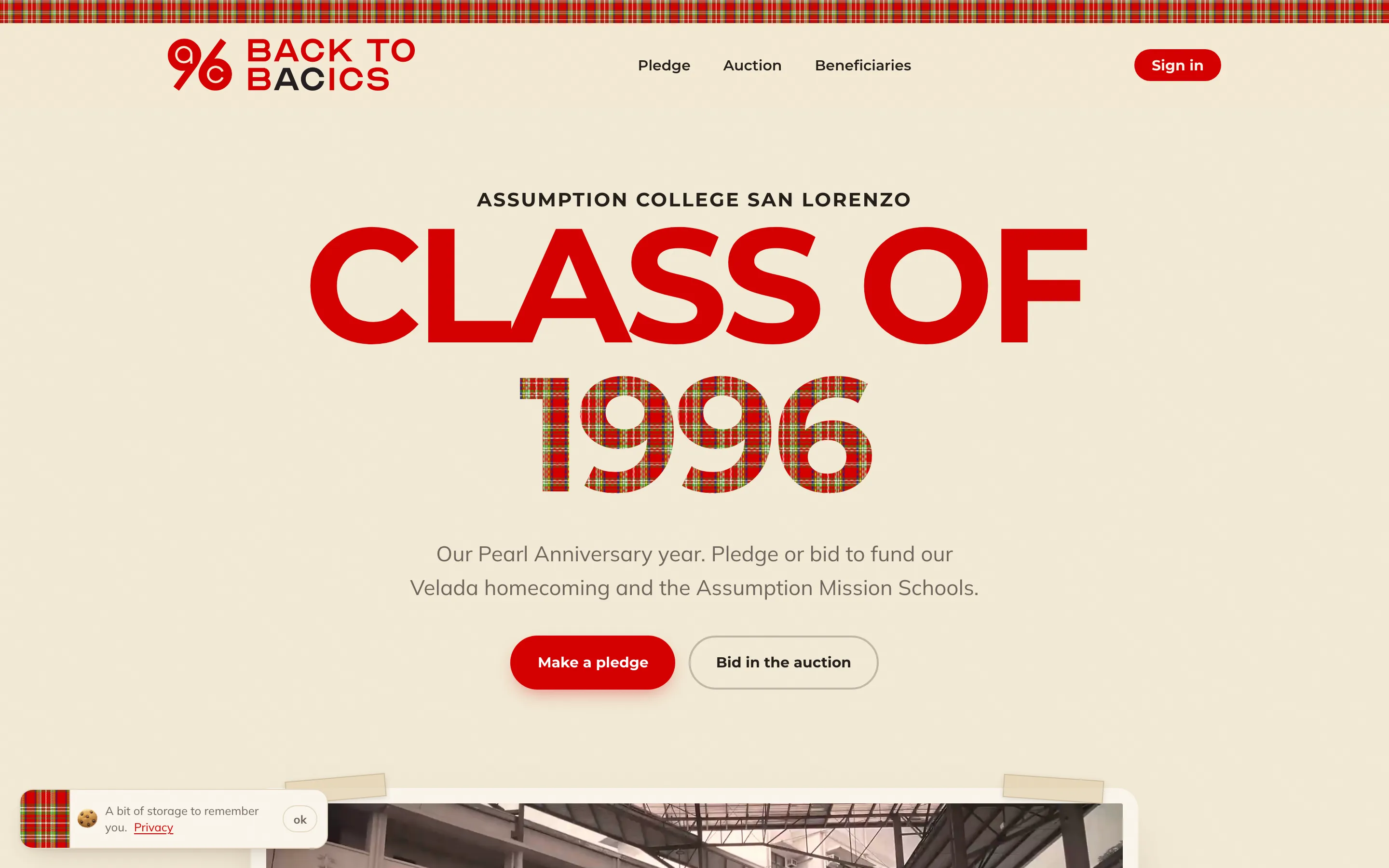 AC 1996 homecoming site for Assumption College batch 1996