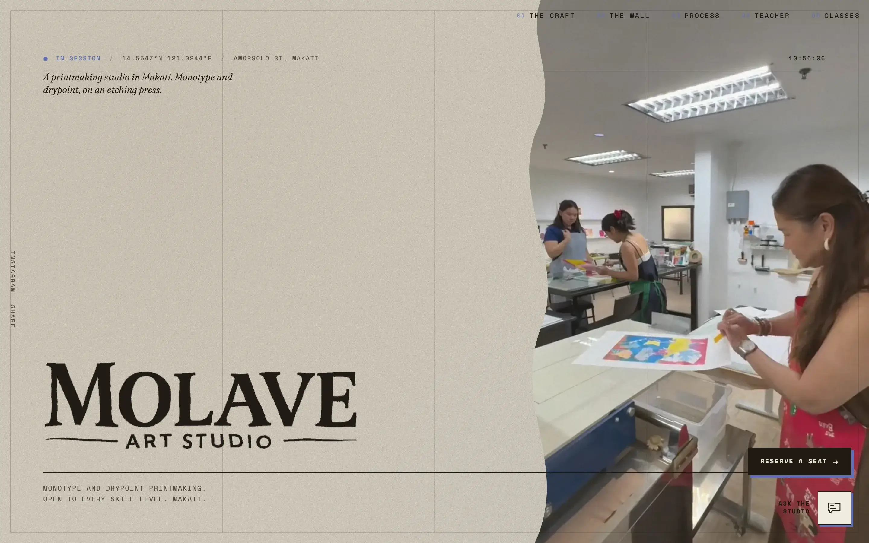 Molave Art Studio website